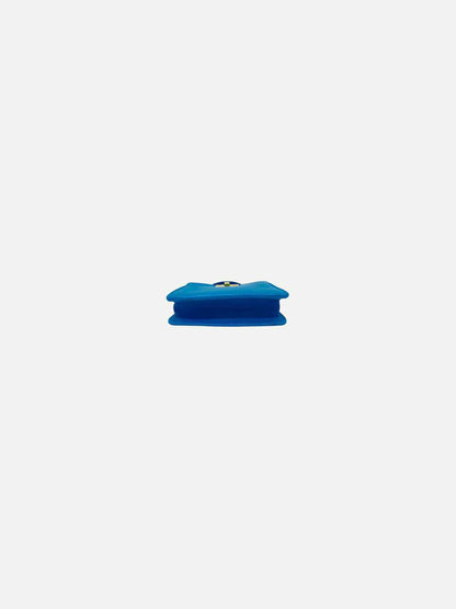 FENDI Nano Peekaboo Charm Blue Shoulder Bag