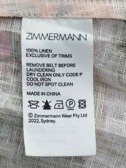ZIMMERMANN Khaki Multicolor Size US 12 Long Dress