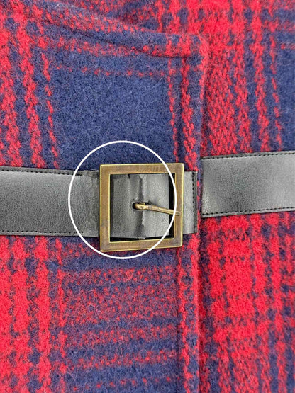 BAND OF OUTSIDERS Red & Blue Check Size US 2 Coat