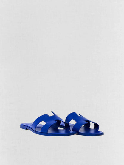 HERMES ORAN Blue Size EU 39 Sandals
