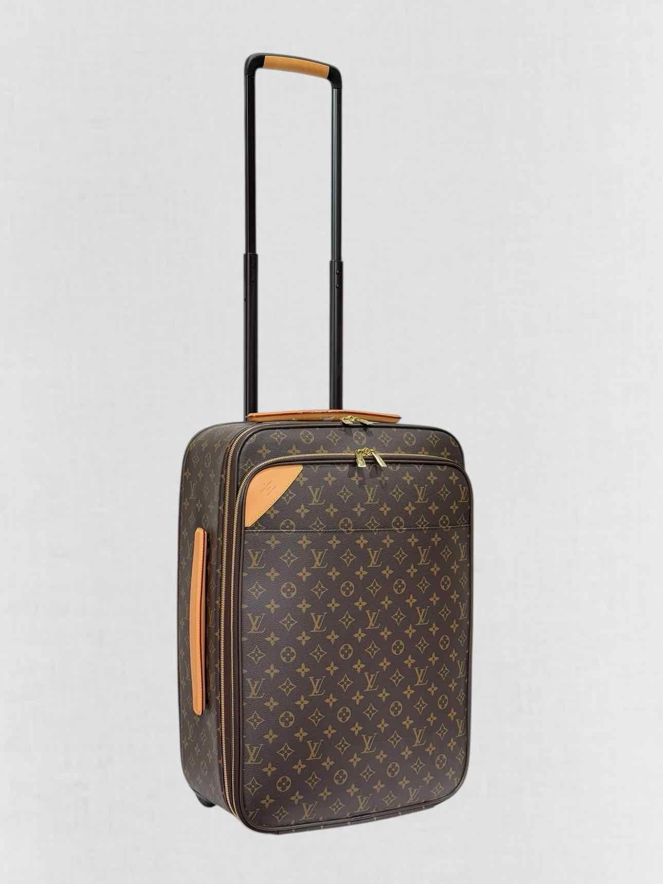 LOUIS VUITTON Pegase Brown Rolling Luggage