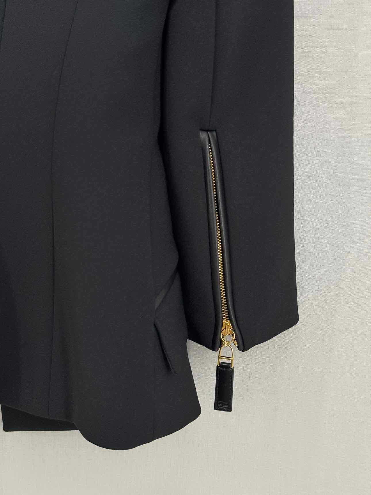 ELISABETTA FRANCHI Black Size US 4 Jacket