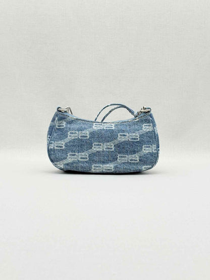BALENCIAGA Le Cagole Blue Logo Crossbody
