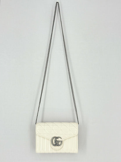 GUCCI GG Marmont White Shoulder Bag