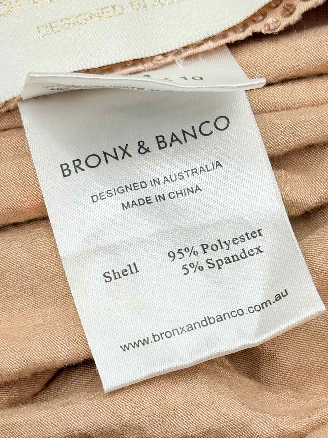 BRONX & BANCO Metallic Peach Size Medium Outfit Set