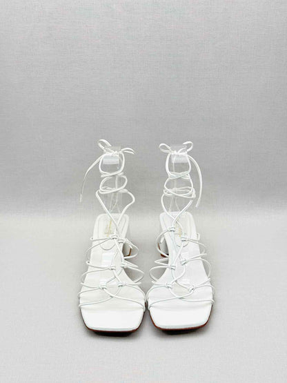 GIANVITO ROSSI White Size EU 40.5 Heeled Sandals
