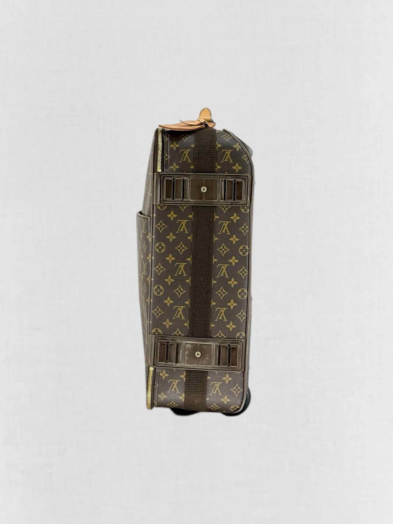 LOUIS VUITTON Pegase 55 Brown Monogram Rolling Luggage