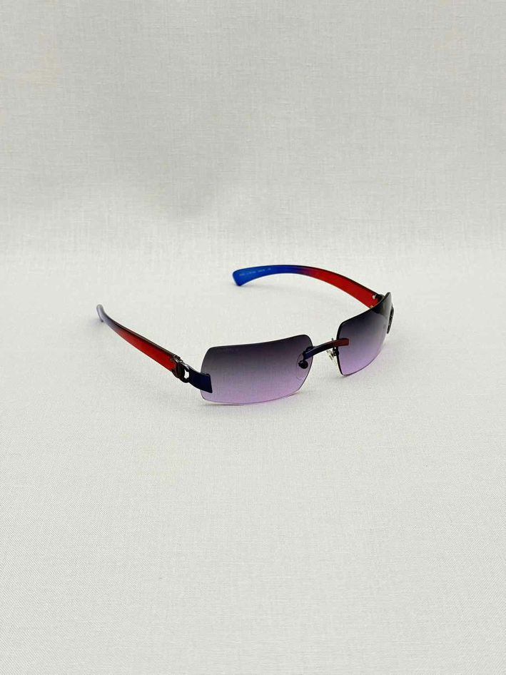 CHANEL Vintage Red & Blue Sunglasses