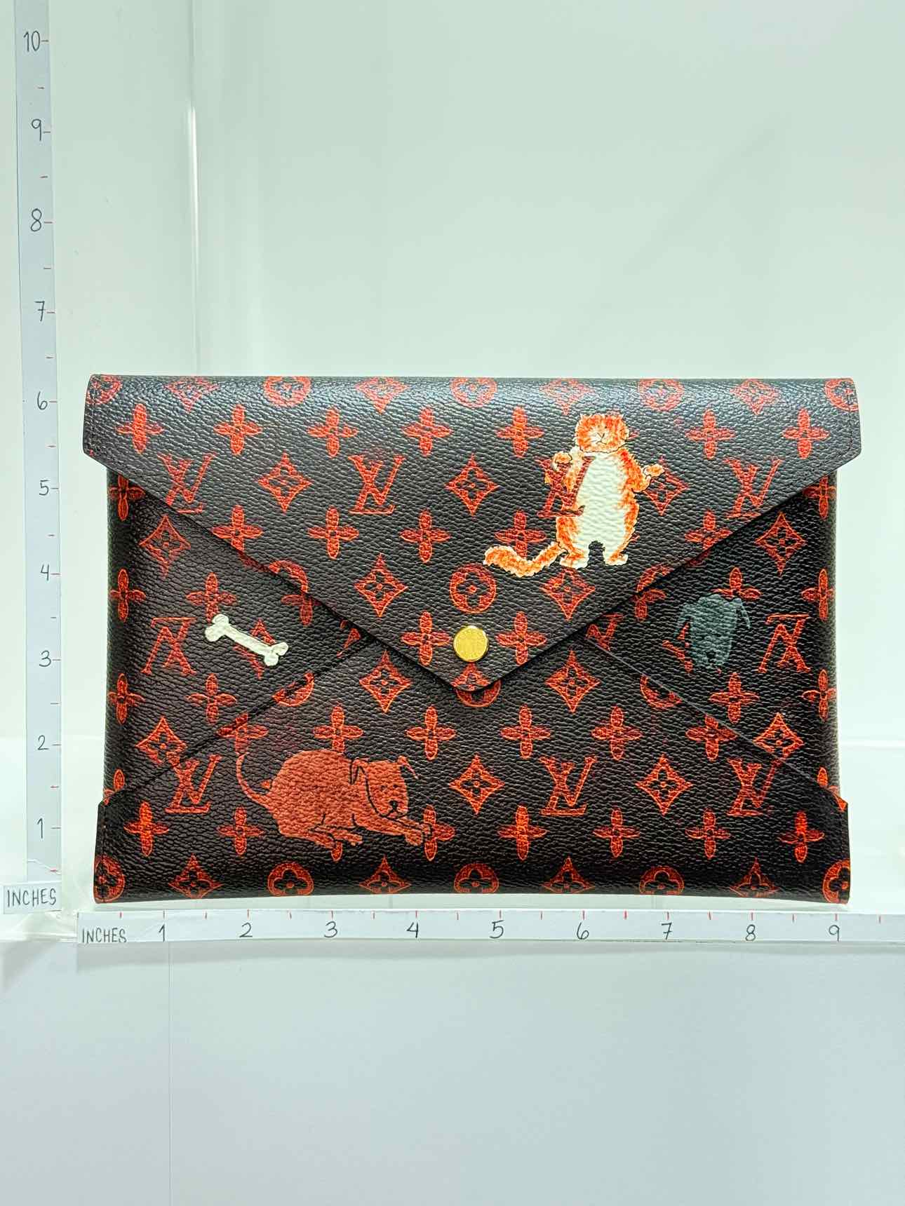 LOUIS VUITTON Black Multicolor Monogram Clutch