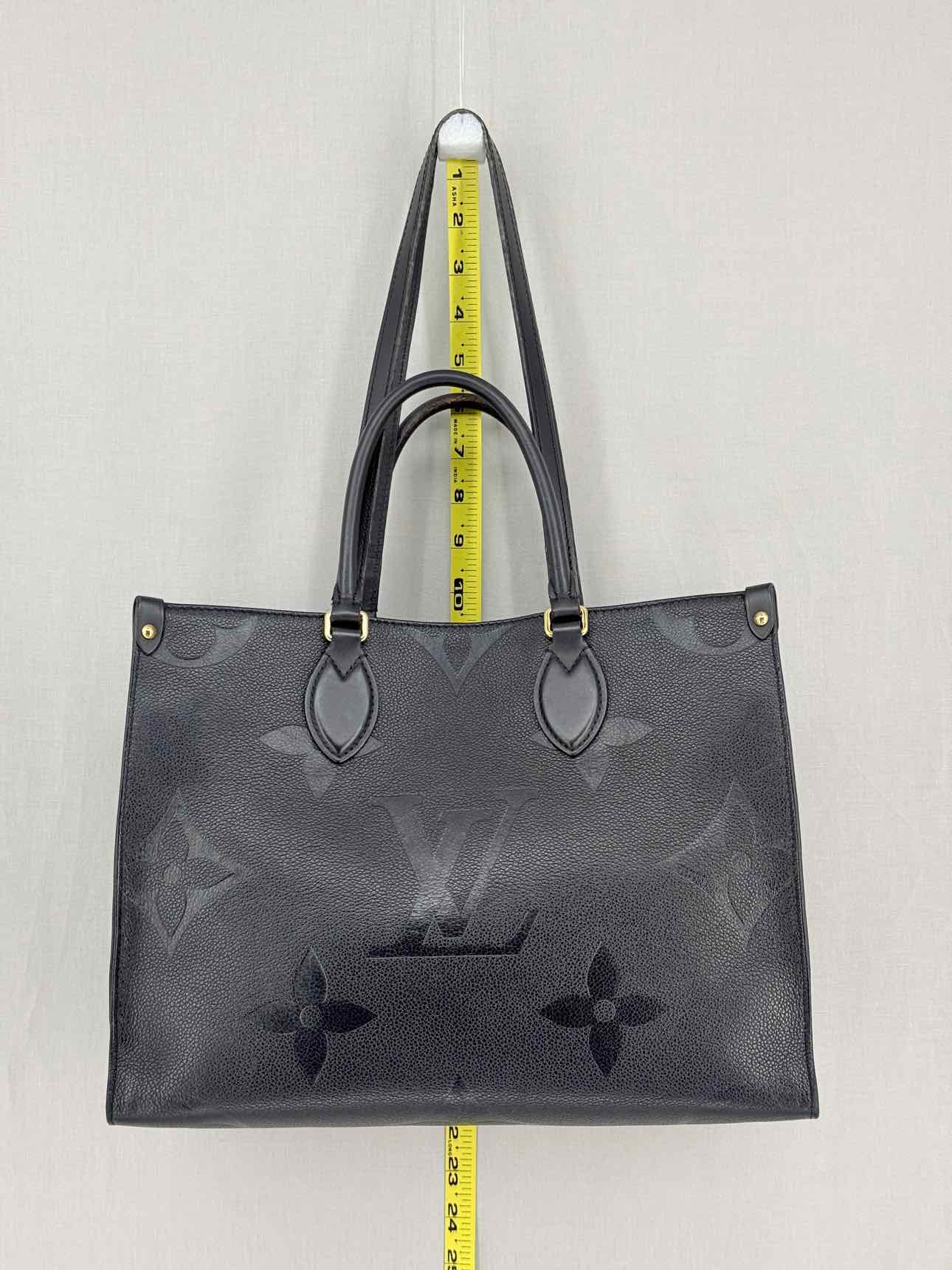 LOUIS VUITTON Onthego Black Tote Bag