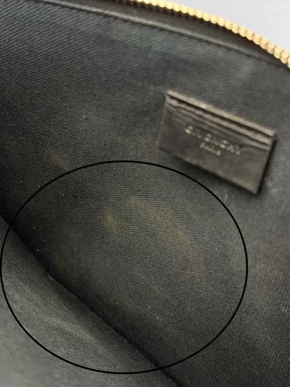 GIVENCHY Printed Logo Black Clutch