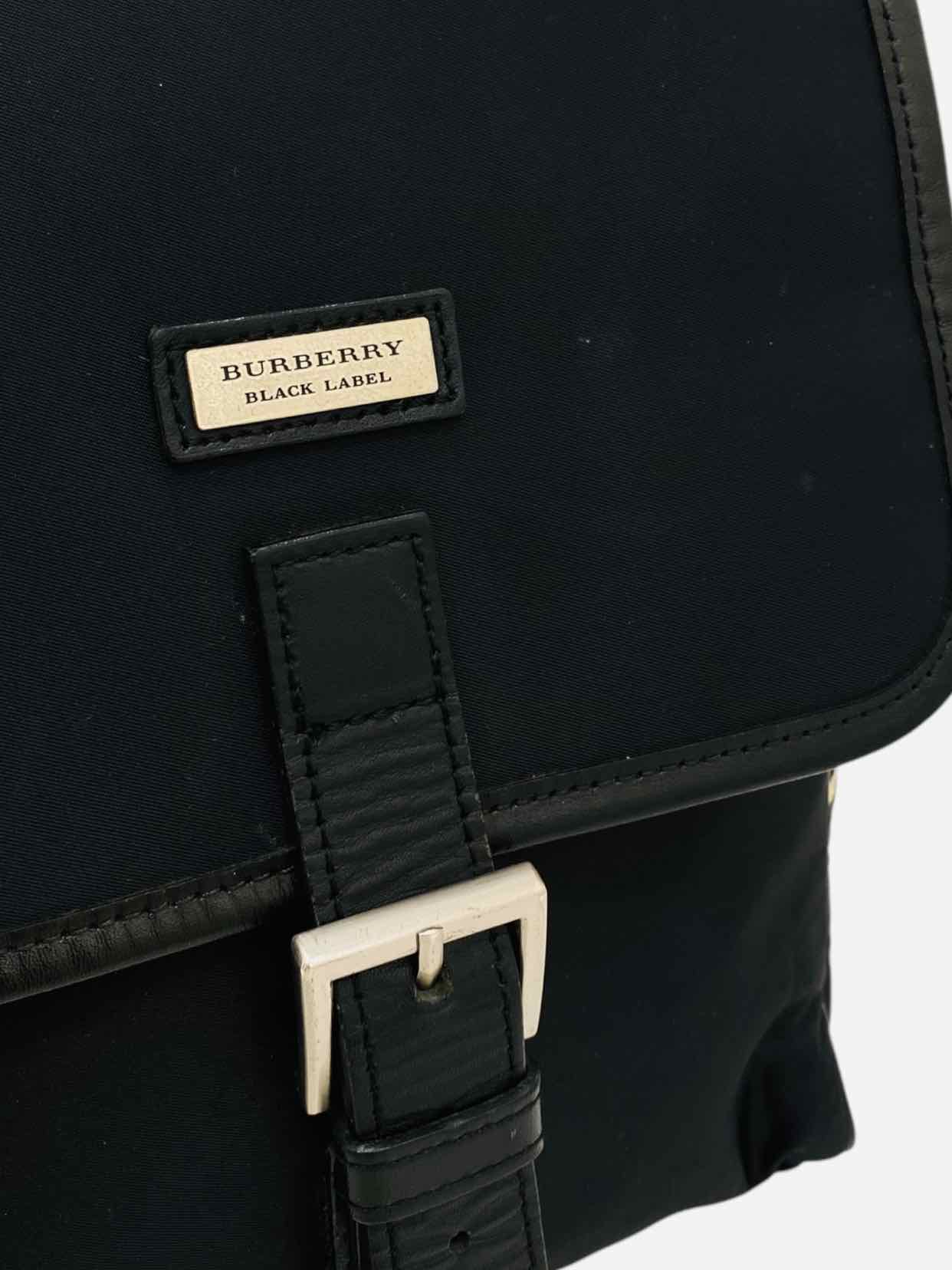 BURBERRY Nylon Black Nova Check Shoulder Bag