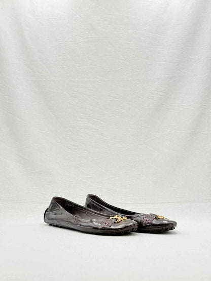 LOUIS VUITTON Oxford Burgundy Size EU 37 Ballet Flats