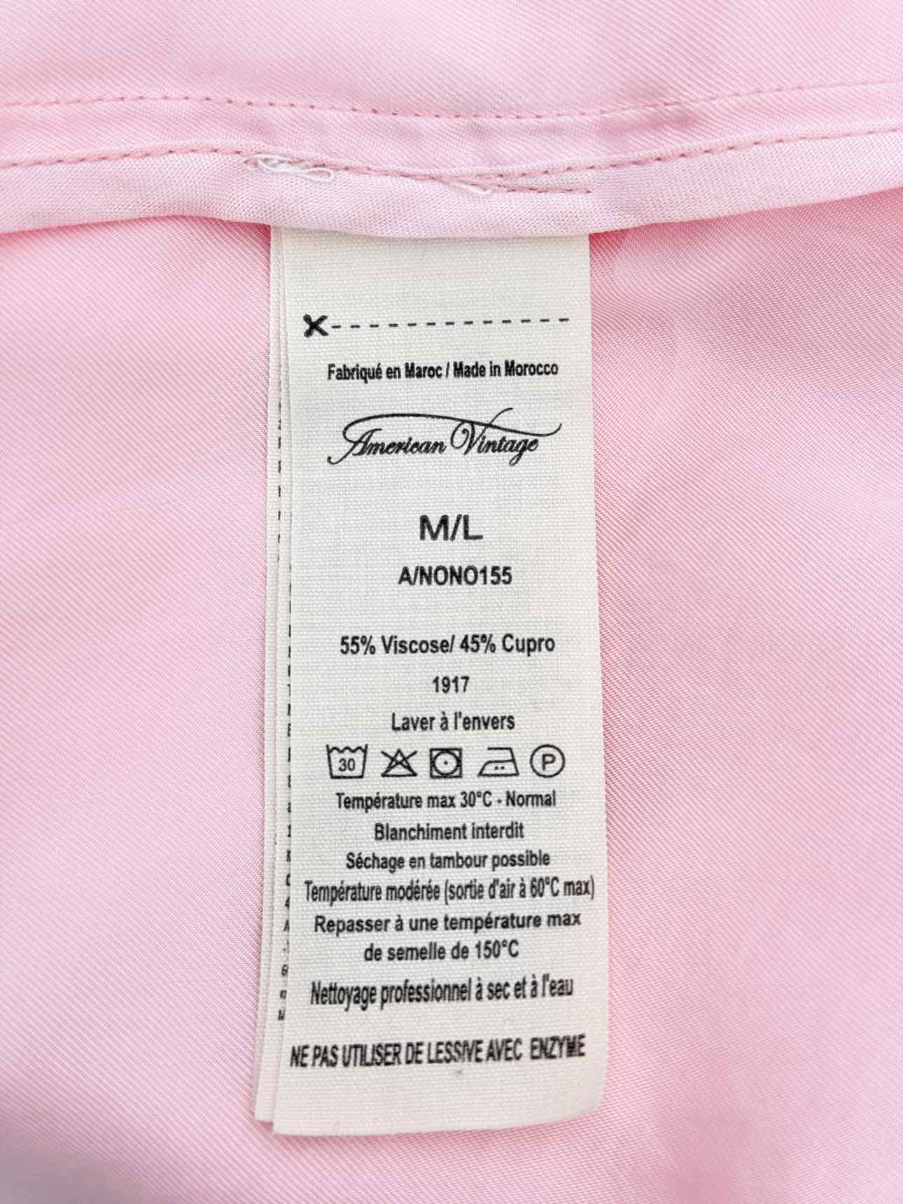 AMERICAN VINTAGE Light Pink Size Large Coat