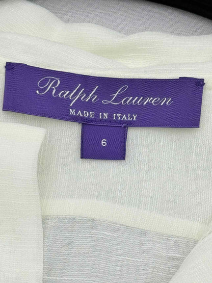 RALPH LAUREN Purple Label Off-white Size US 6 Shirt