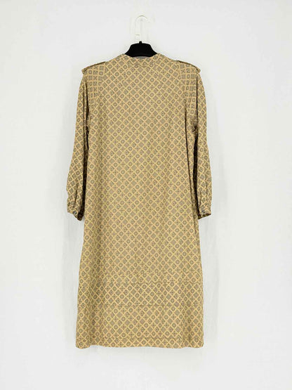 BURBERRY Beige & Black Size US 6 Knee Length Dress