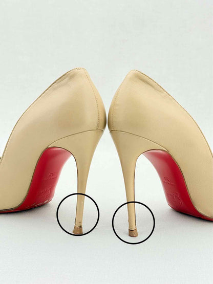 CHRISTIAN LOUBOUTIN Beige Size EU 39 Pumps