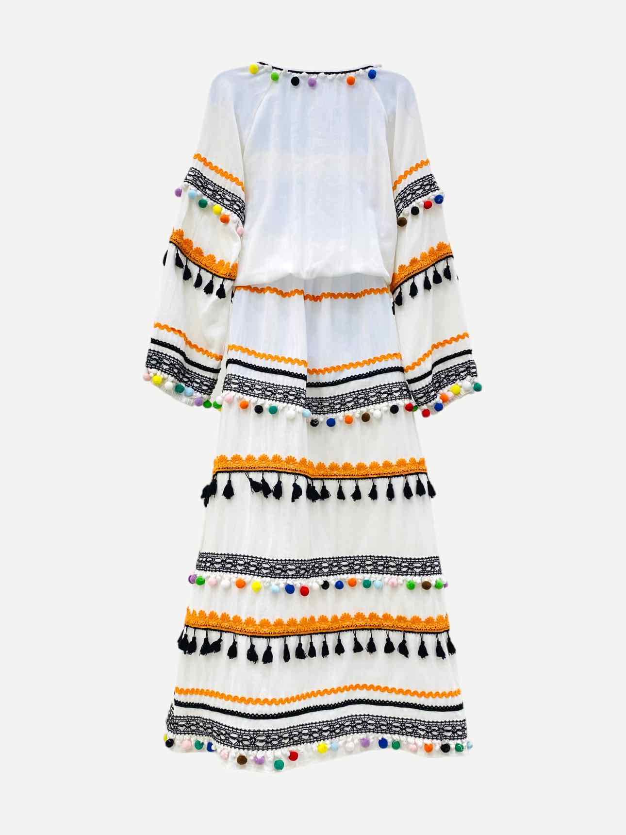 DODO BAR OR Maxi White Multicolor Maxi Dress