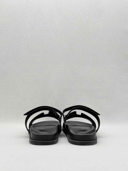 HERMES Chypre Black Size EU 45 Sandals