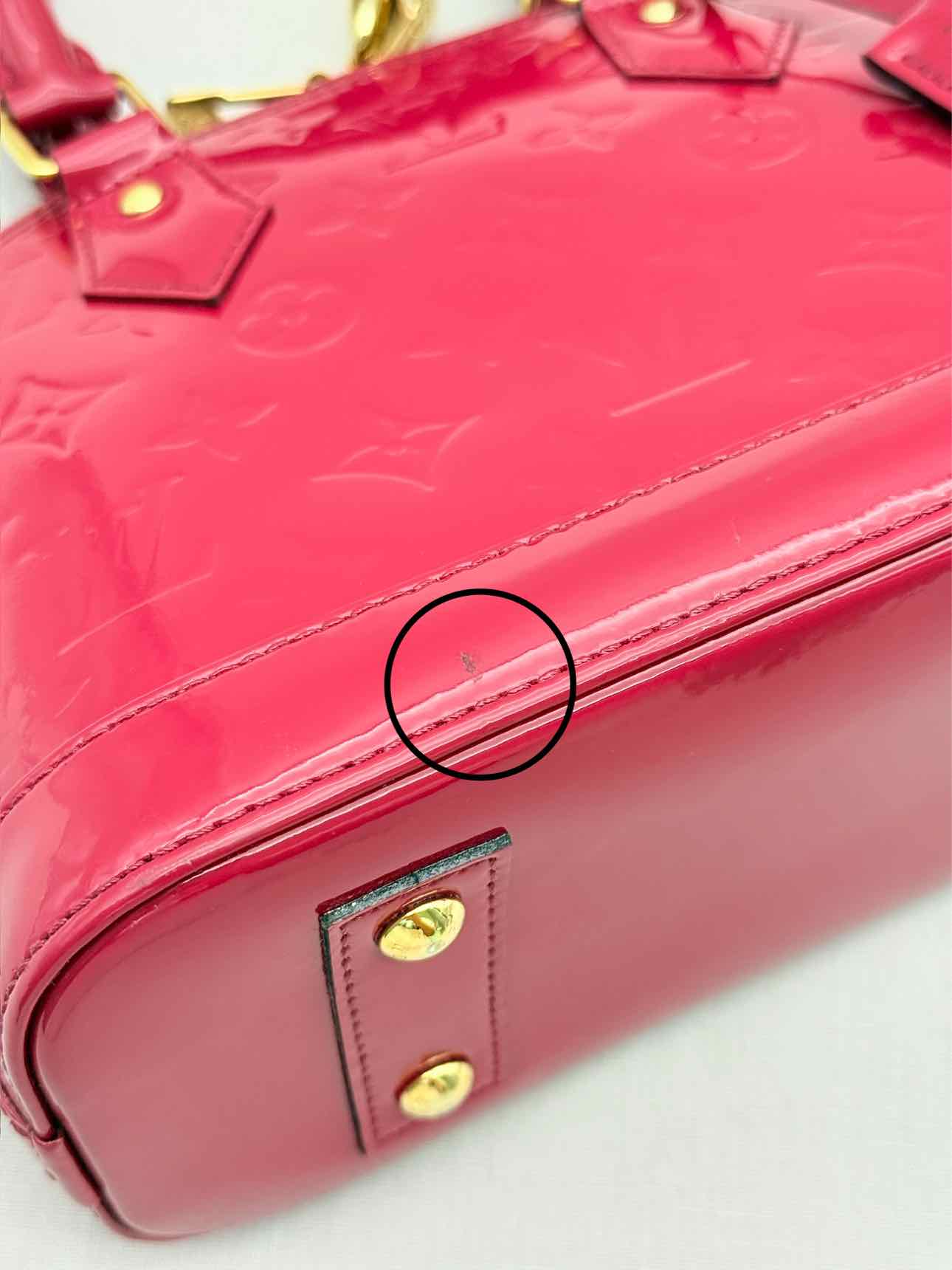 LOUIS VUITTON Alma Red Monogram Top Handle
