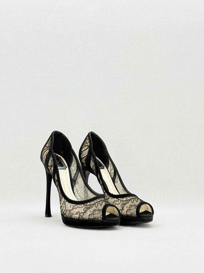 CHRISTIAN DIOR Black Size EU 37.5 Pumps