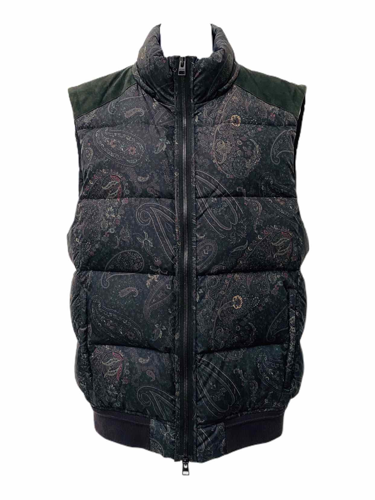 ETRO Puffer Black Multicolor Size Medium Gilet