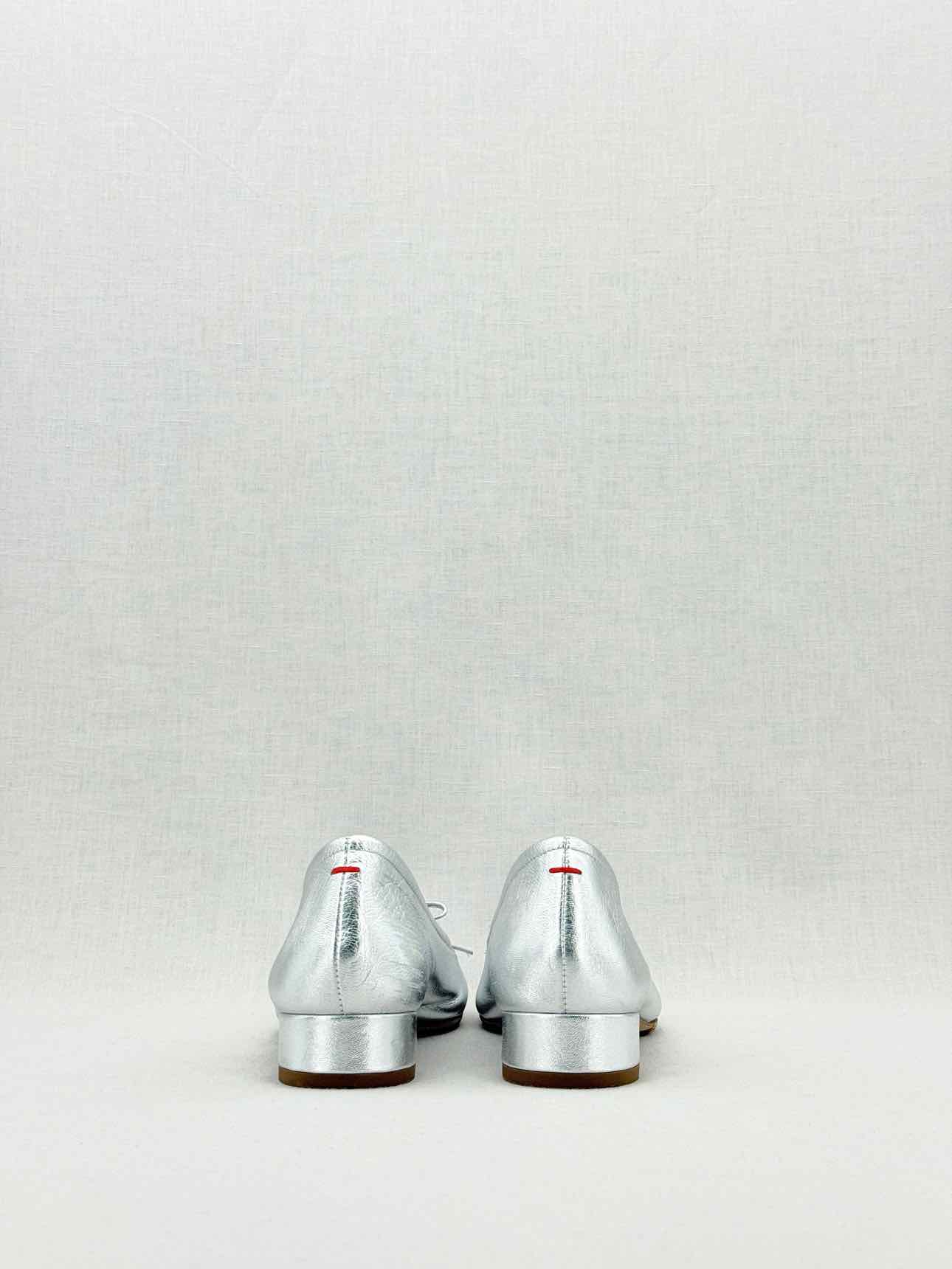 AEYDE Metallic Silver Size EU 35.5 Ballerinas
