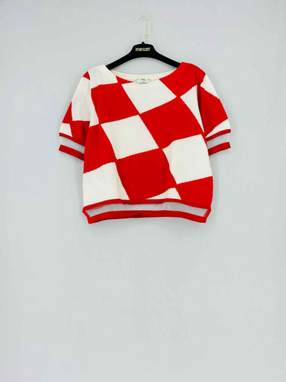FENDI Red & White Harlequin Size US 8 Outfit Set