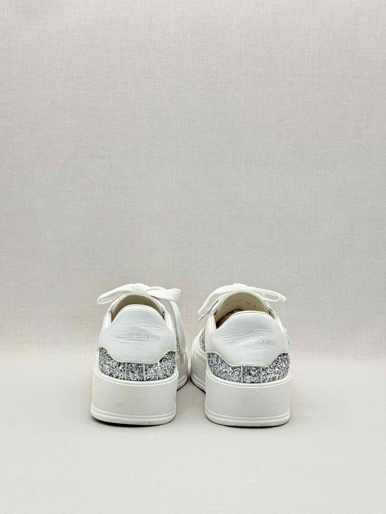 ALEXANDER MCQUEEN White & Silver Size EU 39 Sneakers