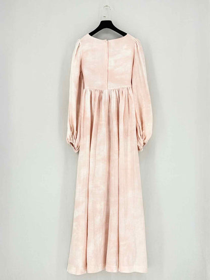 LISA MARIE FERNANDEZ Peach Size Small Long Dress