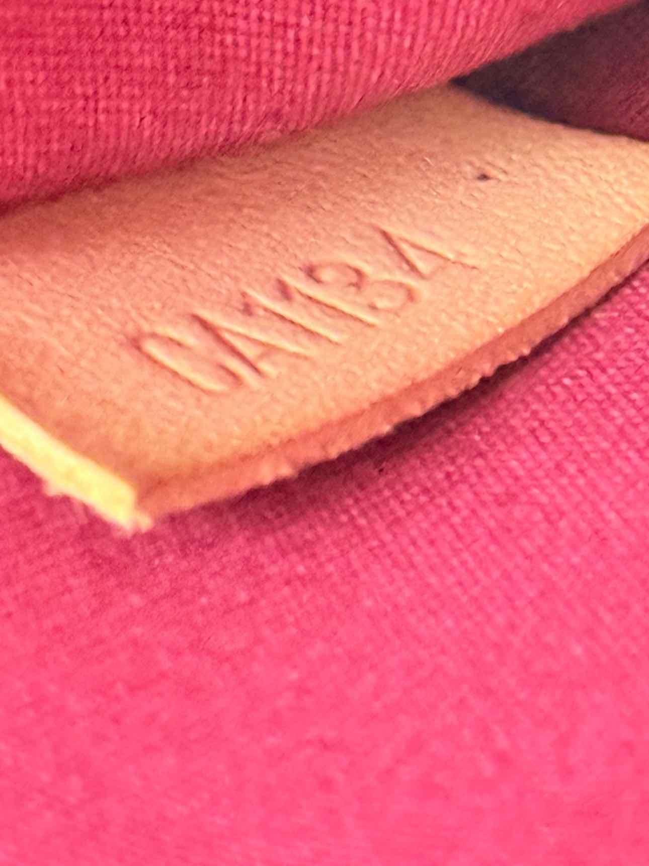 LOUIS VUITTON Alma Red Monogram Top Handle