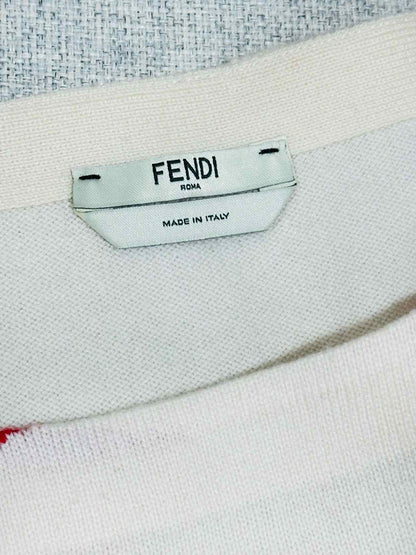 FENDI Red & White Harlequin Size US 8 Outfit Set