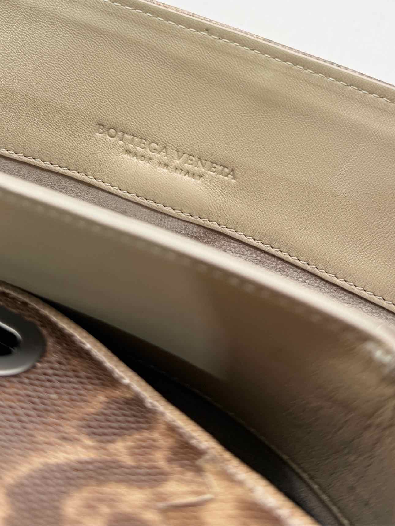 BOTTEGA VENETA Envelope Brown Clutch