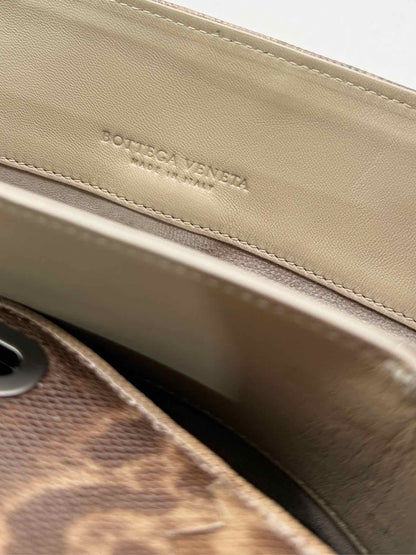 BOTTEGA VENETA Envelope Brown Clutch