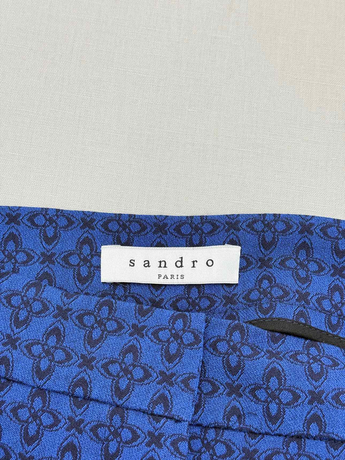 SANDRO Amparo Blue Jacquard Size US 8 Pants
