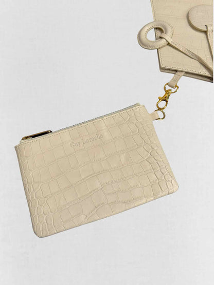 GUY LAROCHE Cream Top Handle