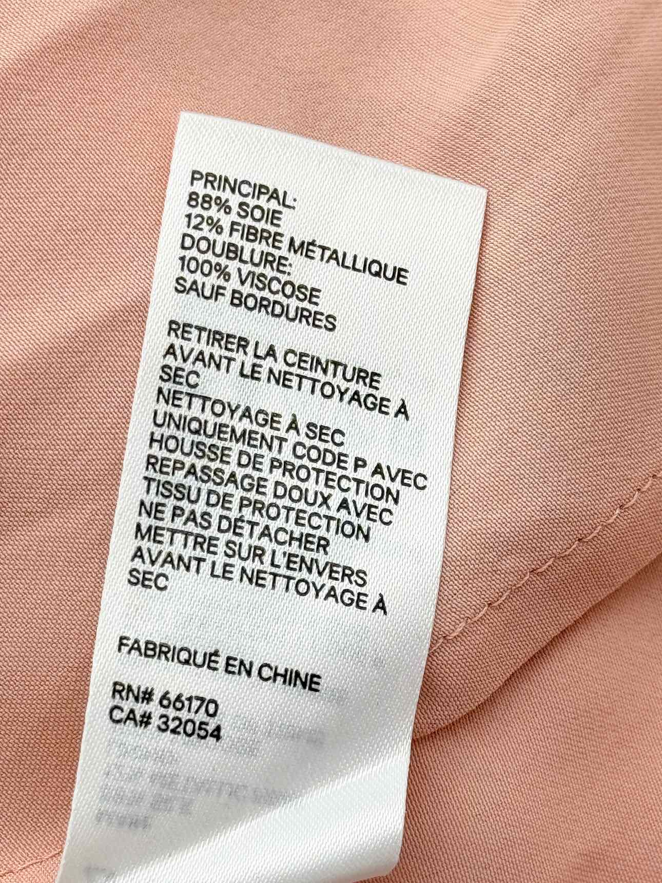 ZIMMERMANN Peach Size Large Midi Dress