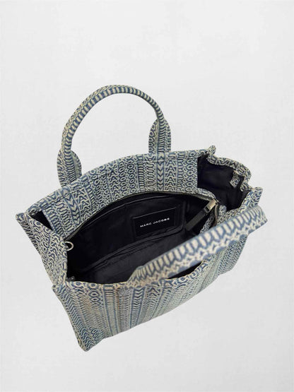 MARC JACOBS The Monogram Blue & White Tote Bag