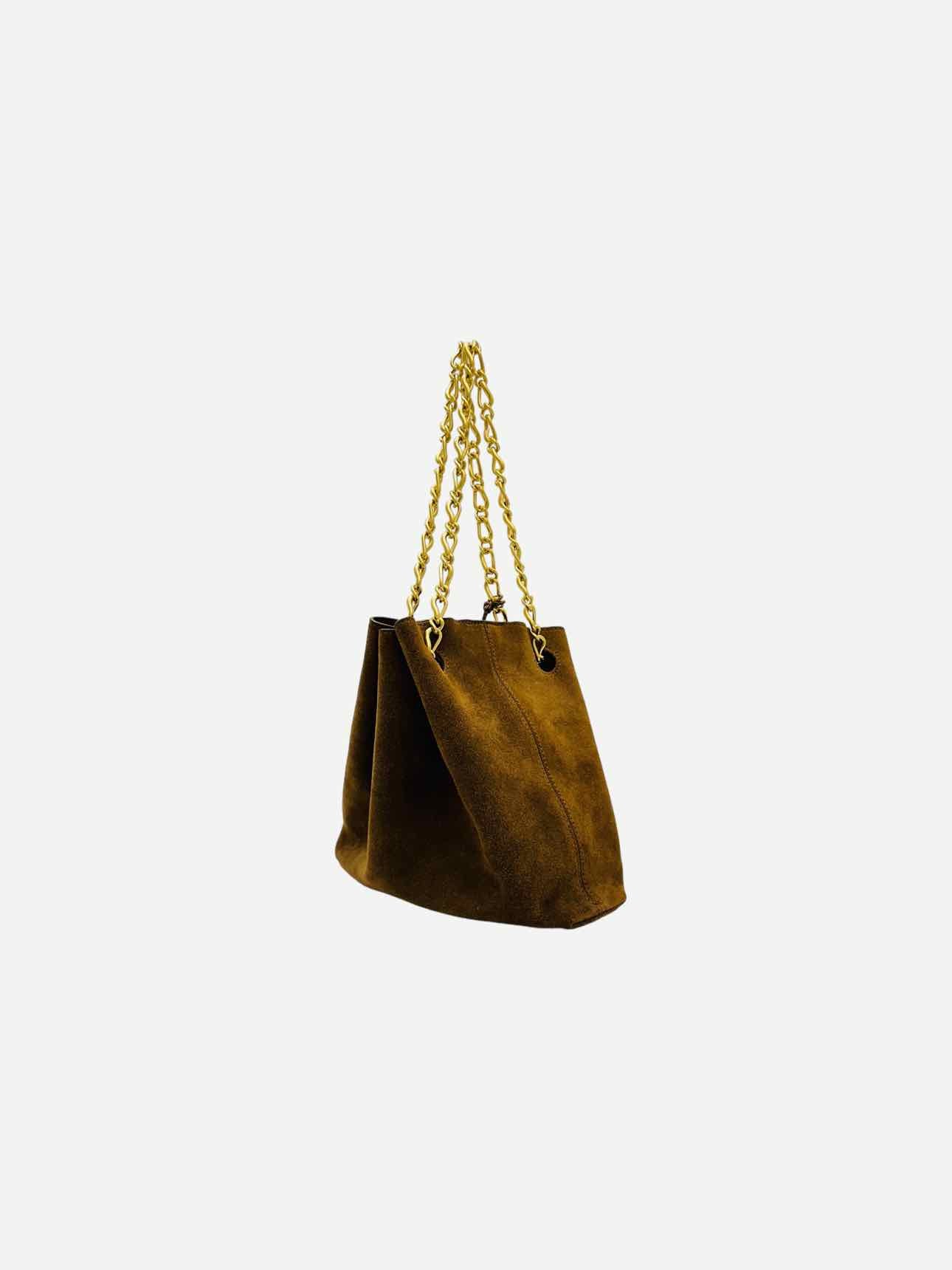 NANUSHKA Vegan-suede Brown Bucket Bag