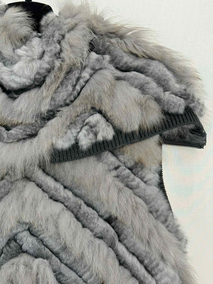 ELIE TAHARI Grey Size Medium Gilet