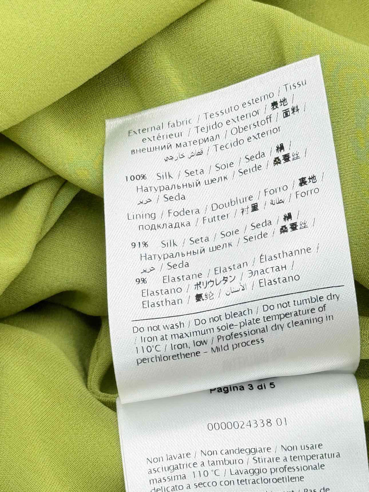 VALENTINO Cape Effect Green Size US 6 Long Dress