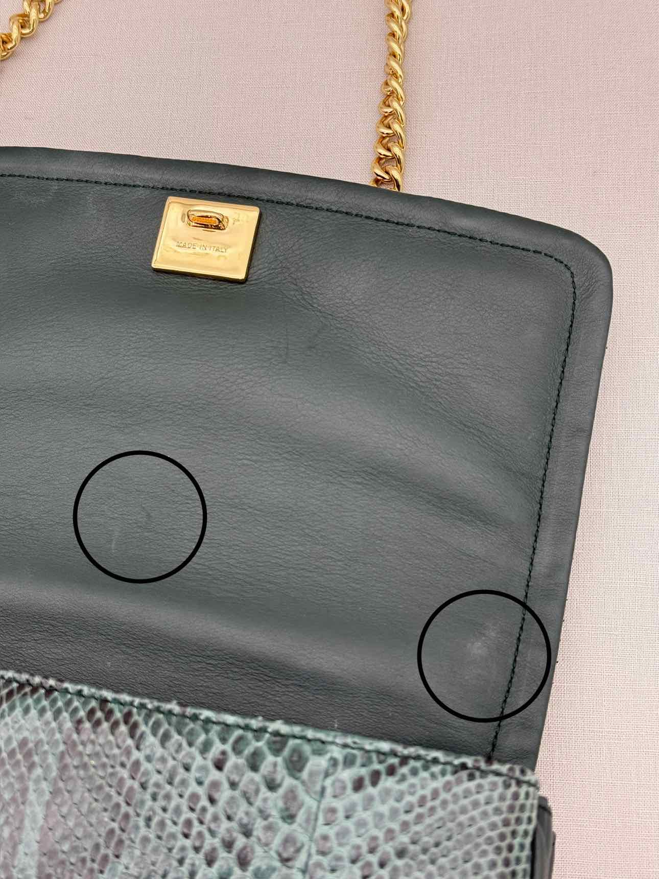 DOLCE & GABBANA Miss Margarita Green Shoulder Bag