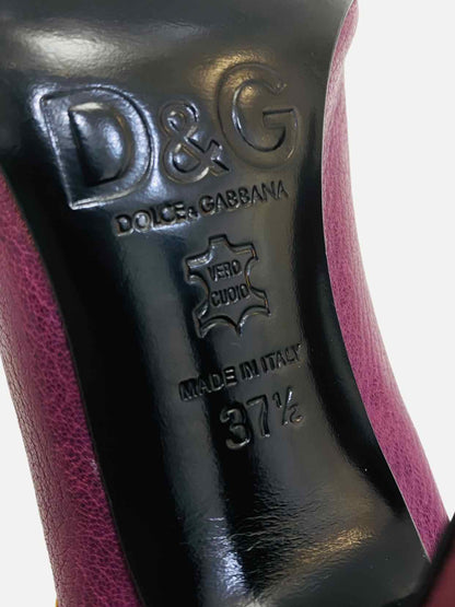 D & G Purple Slingbacks