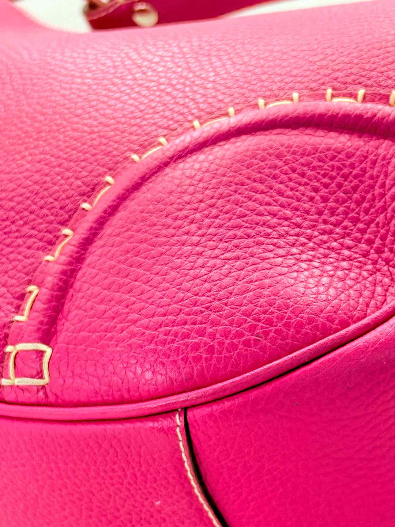 BURBERRY Stitched Pink Shoulder Bag