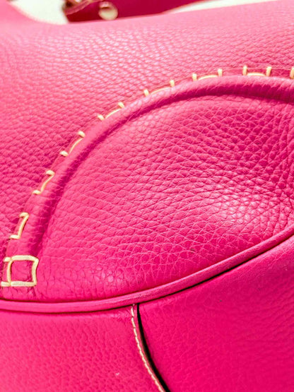 BURBERRY Stitched Pink Shoulder Bag