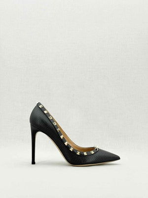VALENTINO GARAVANI Rockstud Black Size EU 38.5 Pumps