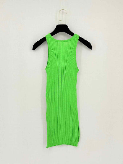 PETAR PETROV Green Ribbed Size US 8 Tank Top