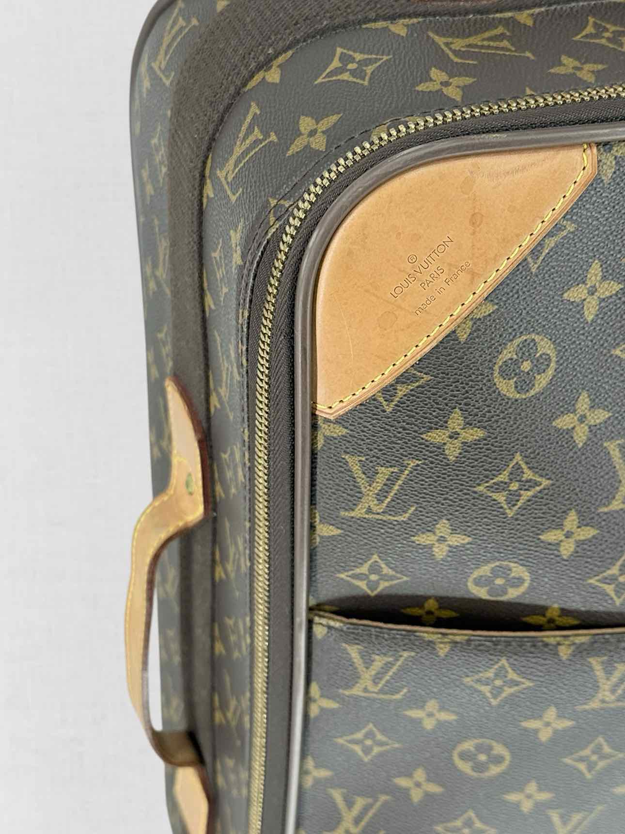 LOUIS VUITTON Pegase 55 Brown Monogram Rolling Luggage