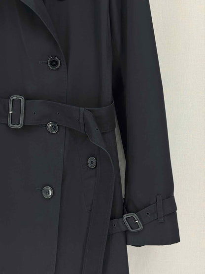 BURBERRY Chelsea Heritage Trench Black Size US 10 Coat