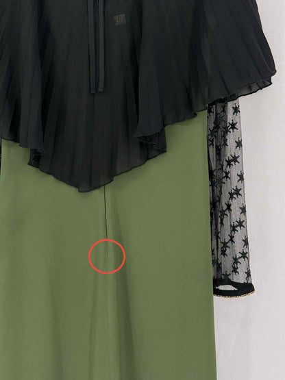 CAVALLI CLASS Green & Black Size US 8 Long Dress